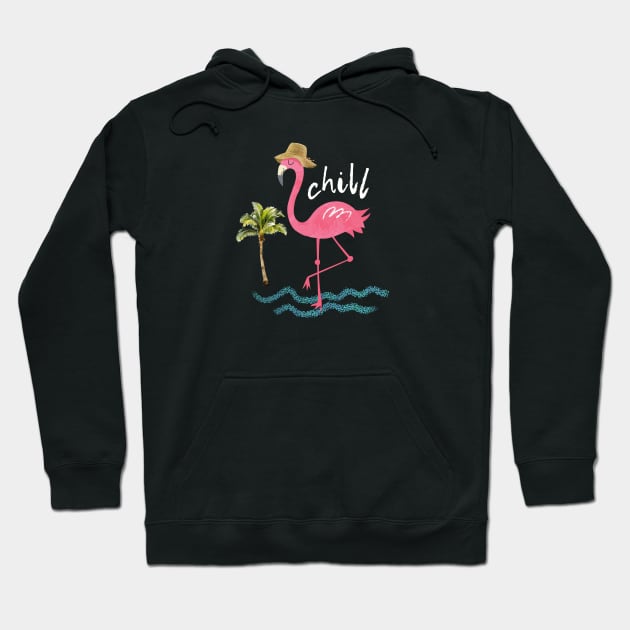 Cool flamingo Hoodie by tfinn